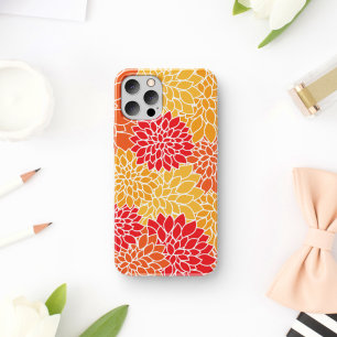 Fleurs de Dahlia, Motif de Fleurs, Dahlia Orange