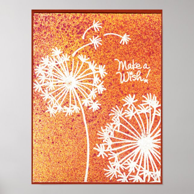 Fleurs de Dandelion Poster (Devant)