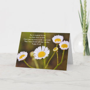 Fleurs de Foi Minuscules Fleurs de Note Carte