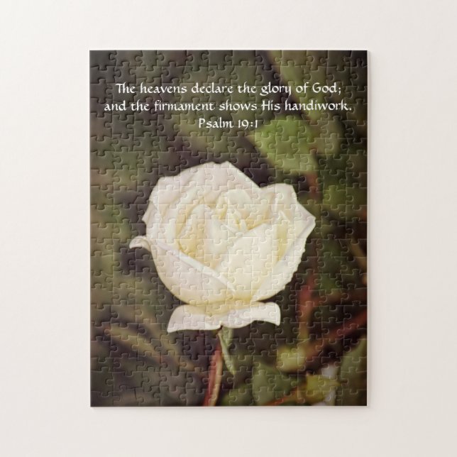 Fleurs de foi Psaume Rose Puzzle (Vertical)