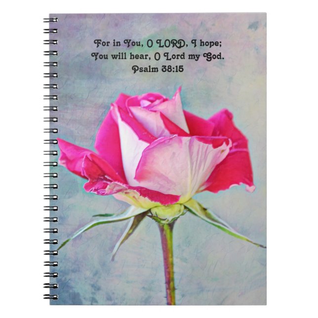 Fleurs de foi Rose de l'espoir Carnet du Journal d (Devant)