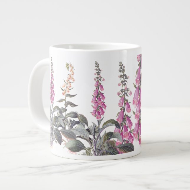 Fleurs de Foxglove Jumbo Mug (Devant gauche)