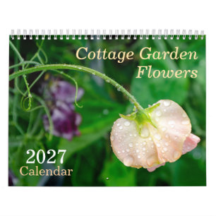 Fleurs de jardin de campagne Calendrier 2027