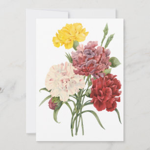 Fleurs de Jardin d'Oeillets par Redoute Invitation