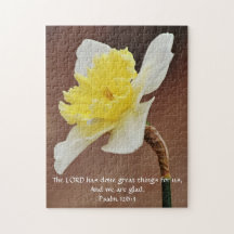 Fleurs de la foi Psalm Daffodil Puzzle
