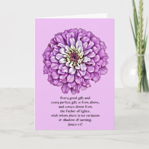 Fleurs de la foi Purple maman carte d'anniversaire