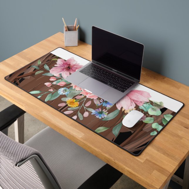 Fleurs de la nature fleurie de Mat de bureau (Bureau 2)