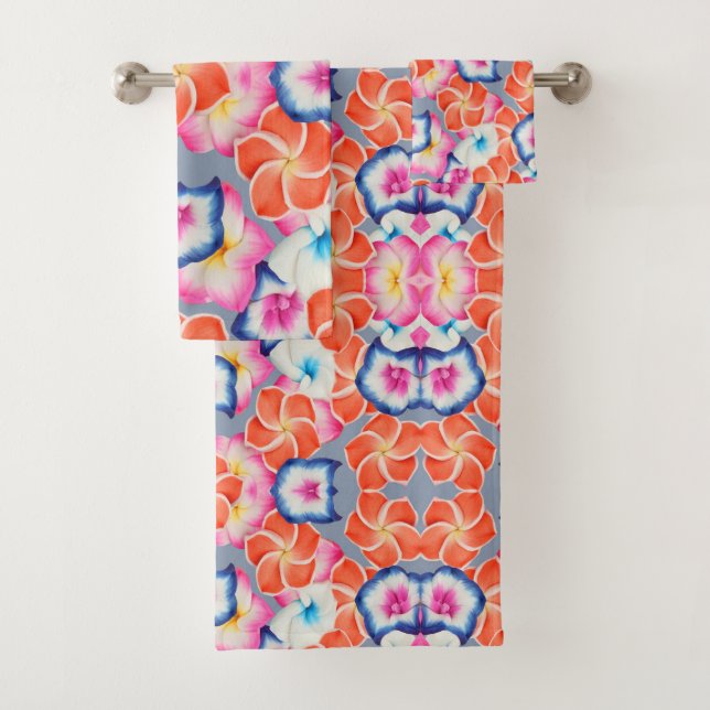 Fleurs de la Plumeria tropicale X Motif (En situation)