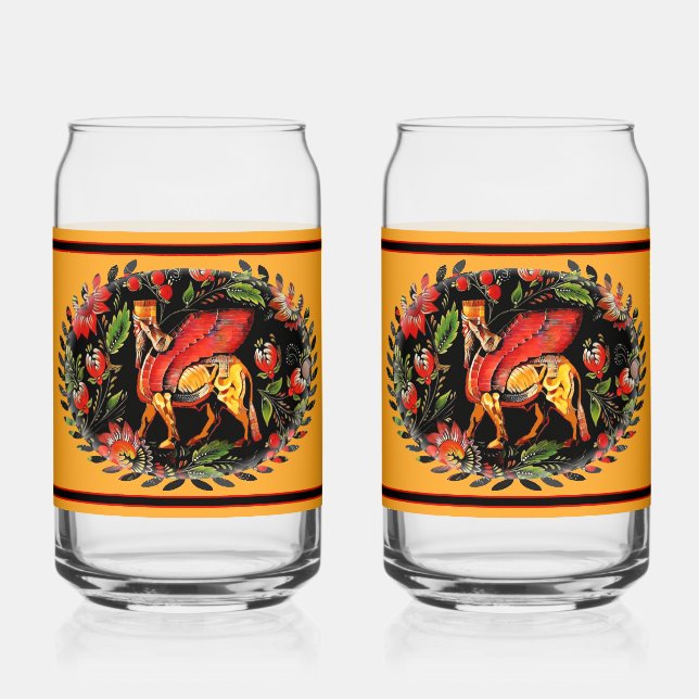 Fleurs de Lamassu Drinkware Set (Recto)