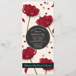 Fleurs de l'Amour Invitation Arrière - plan