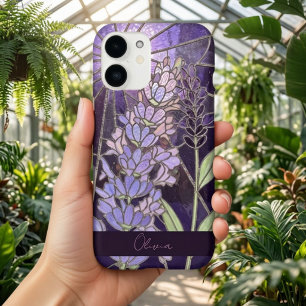 Fleurs de Lavande Effet Verre Teinté Faux
