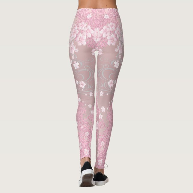 Fleurs de Leggings d'élégance (Dos)