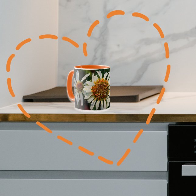 Fleurs de marguerite dans un jardin Floral Art Mug (Créateur téléchargé)