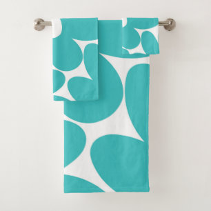 Fleurs de marguerite rétro en Turquoise doux #1 #f