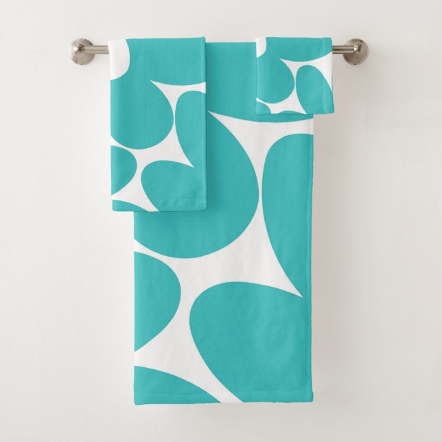 Fleurs de marguerite rétro en Turquoise doux #1 #f (En situation)