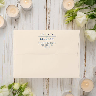 Fleurs de mariage du milieu du siècle   Enveloppe 
