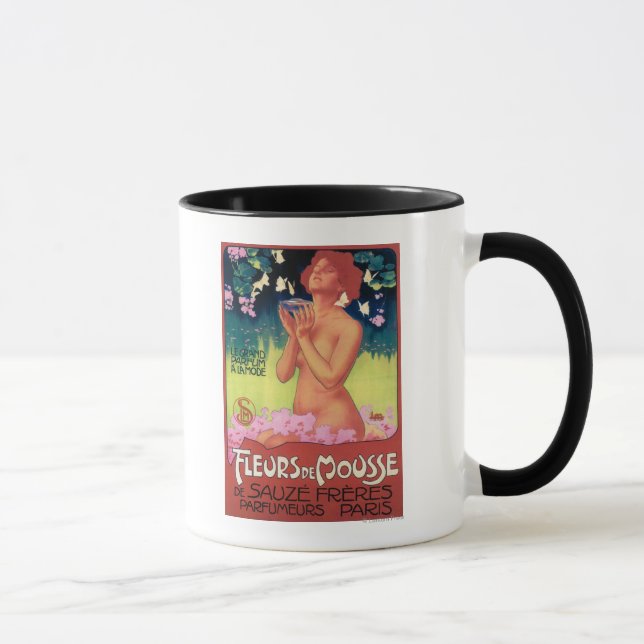 Fleurs de Mousse Perfume Poster Mug (Right)
