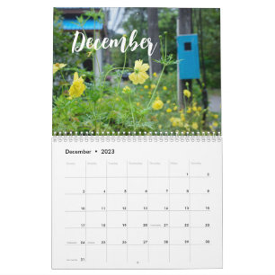 Fleurs de nature moderne / calendrier photo person