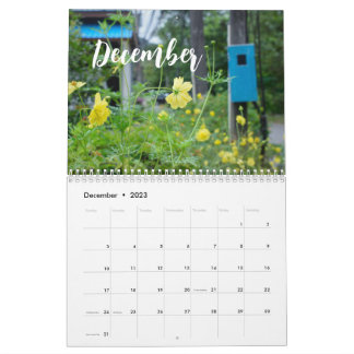Fleurs de nature moderne / calendrier photo person