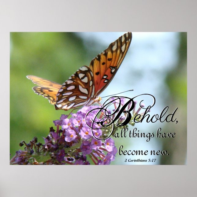 Fleurs de papillon Fritillaire Nouvelle affiche de (Devant)