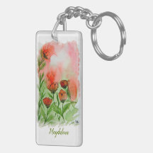fleurs de pavot Aquarell -