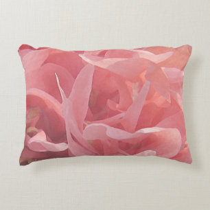 Fleurs de pavot rose Coussin d'accents floraux