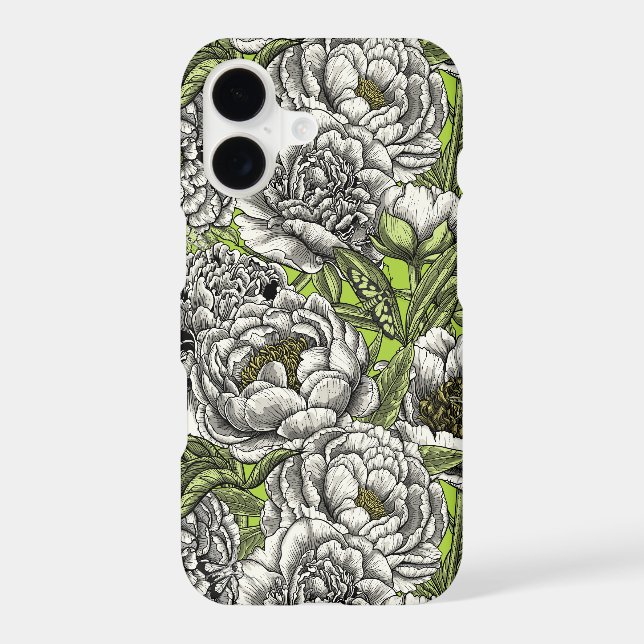 Fleurs de pivoines blanches et moisissures (Verso)