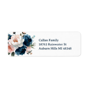 Fleurs de pivoines bleues et bleues