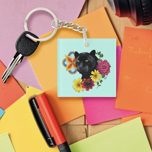 Fleurs de Portrait Jaguar Noir (Créateur téléchargé)