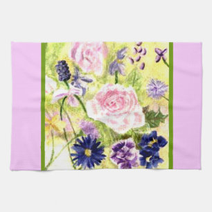 Fleurs de printemps américain MoJo serviette de cu