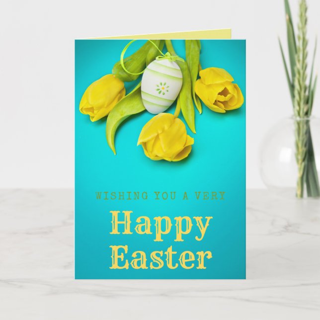 Fleurs de printemps Bonne carte de Pâques (Devant)