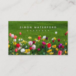 Fleurs de printemps Carte de visite américain