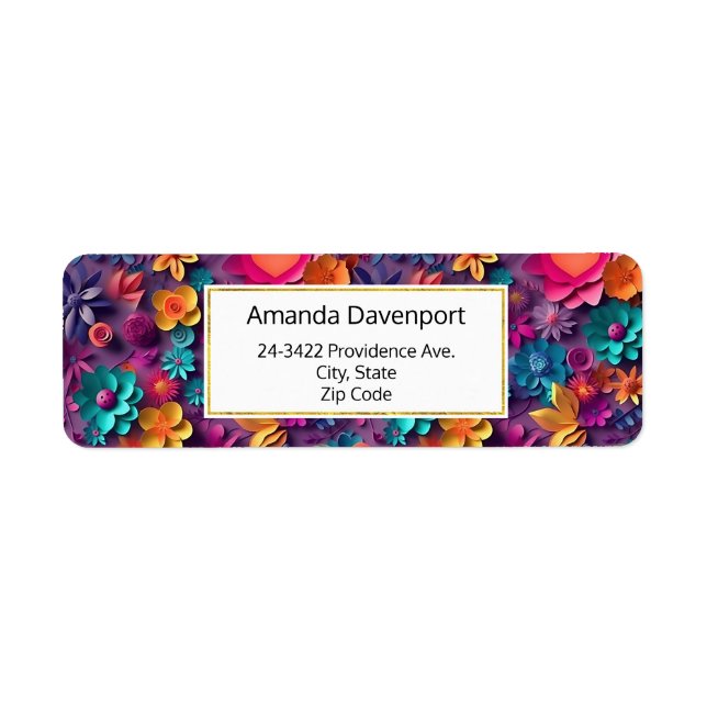 Fleurs de printemps colorées Motif (Devant)