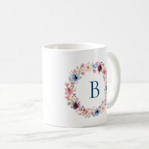 Fleurs de printemps colorées Wreath Coffee Mug