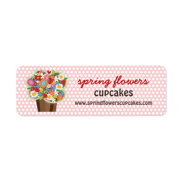Fleurs de printemps de Cupcake sucré Whimsical Flo (Devant)