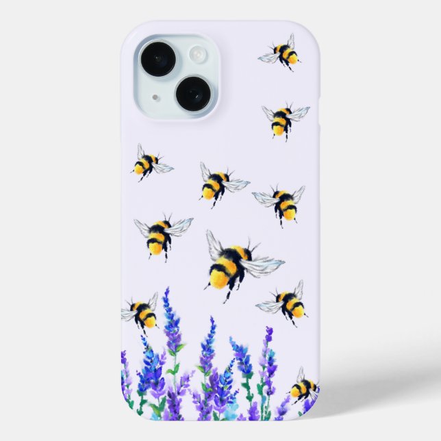 Fleurs de printemps et coque iphone d'abeilles (Verso)