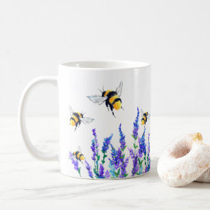Fleurs de printemps et Mug de café d'abeilles