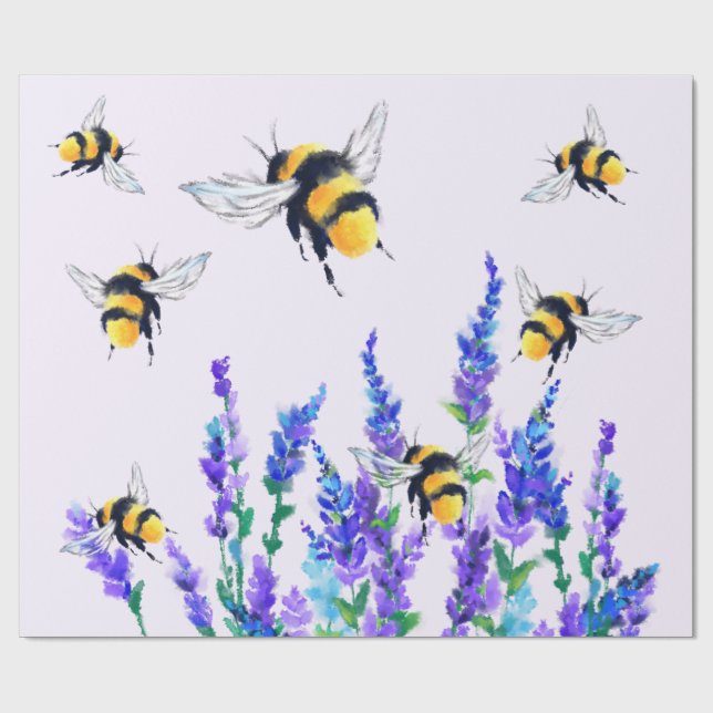 Fleurs de printemps et papier cadeau d'enveloppeme (Plat)