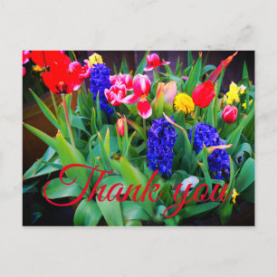 Fleurs de printemps Merci #3 Carte postale