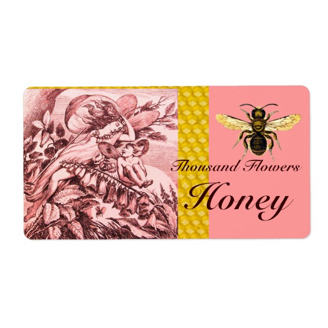 FLEURS DE PRINTEMPS ROMANTIQUE FAIRIES HONEY BEE,  (Devant)