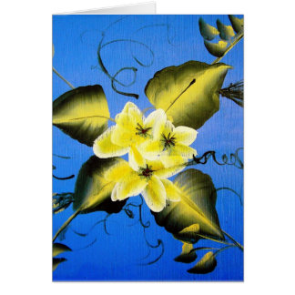 FLEURS DE RESSORT SUR L'ARRIÈRE - PLAN BLEU