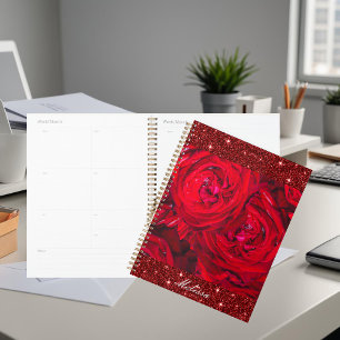 Fleurs de roses rouges avec gouttelettes - photogr