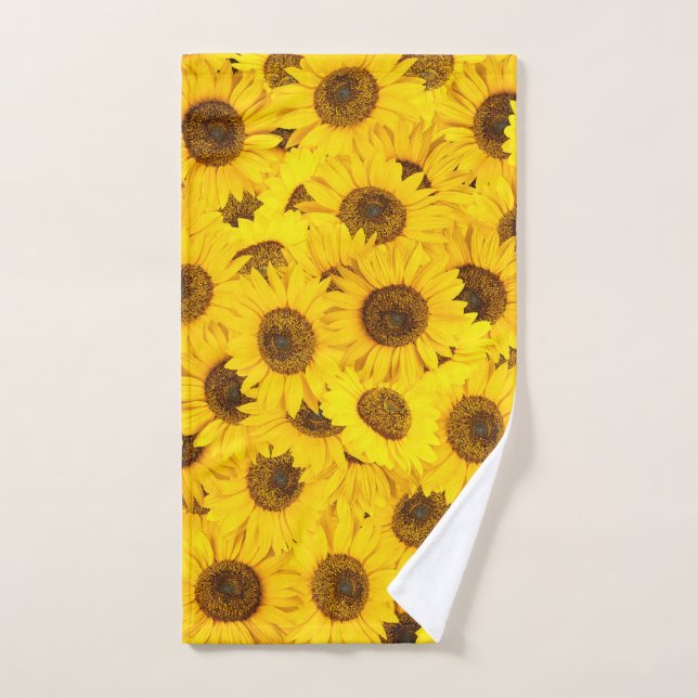 Fleurs de soleil (Serviette à main)