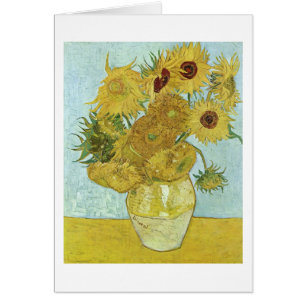 Fleurs de soleil dans un vase (F456) Van Gogh Art