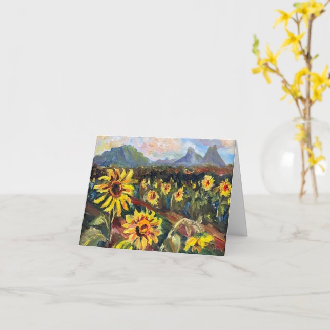 Fleurs de soleil hawaïen avec carte modèle de mont (Fleur jaune)
