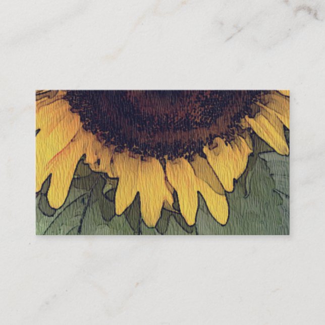 Fleurs de soleil, Peinture, Plante, Reiki, Carte d (Devant)