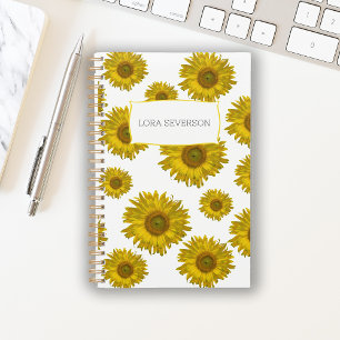 Fleurs de soleil rayées jaunes