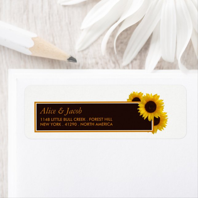 Fleurs de soleil rustiques - Mariage floral (En situation)