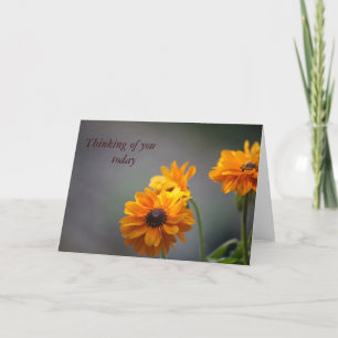 fleurs de susan aux yeux noirs carte de voeux