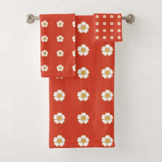 Fleurs de tasse à beurre orange et blanc épicé